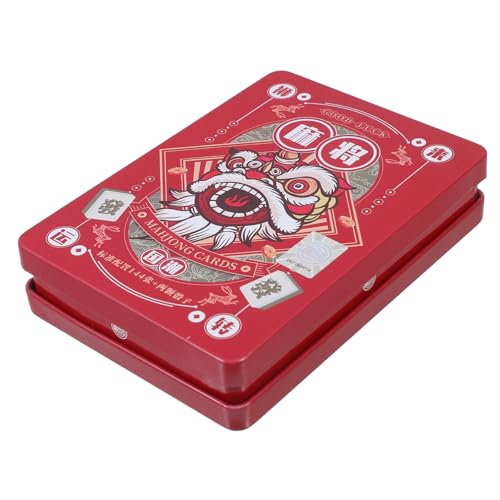 Gatuida 1 Satz Mahjong Kartenset Version Tragbare Spielkarten für Reisen und Partys mit Würfeln Zubehör für Familienspiele und Gesellige Runden Gatuida 1 Satz Mahjong Kartenset Version Tragbare Spielkarten für Reisen und Partys mit Würfeln Zubehör für Familienspiele und Gesellige Runden von Gatuida