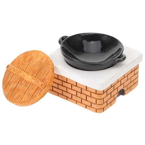 Gatuida 1 Satz Miniatur Puppenhaus Küchenmöbel Set Realistischer Herd für Kreative Spielwelten Zubehör für Puppenhaus Szenen und Miniatur Küchenlayouts von Gatuida