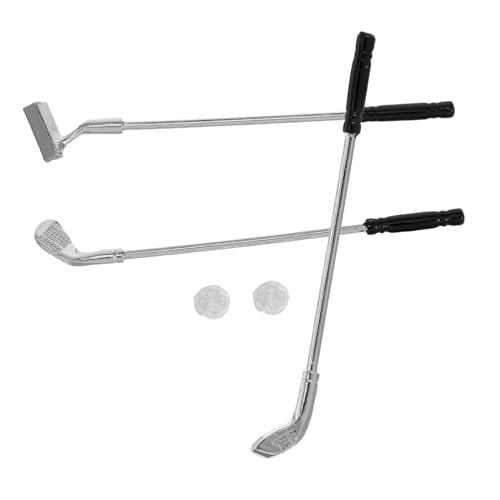 Gatuida 1 Satz Minigolfschläger Golfbälle Miniatur Üben Golfspielzeug Puppenhaus-Golf Golfsimulator Golf Für Kleinkinder Spielzeuggolfprodukte Legierung Schwarz Gatuida 1 Satz Minigolfschläger Golfbälle Miniatur Üben Golfspielzeug Puppenhaus-Golf Golfsimulator Golf Für Kleinkinder Spielzeuggolfprodukte Legierung Schwarz von Gatuida