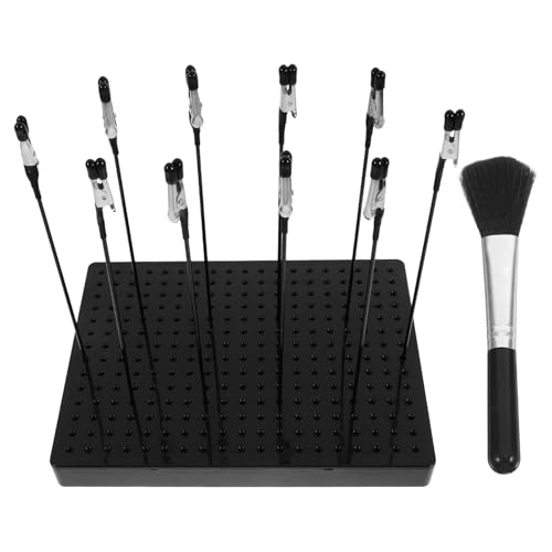 Gatuida 1 Satz Modellfarben Halter Set mit Flexiblen Krokodilklemmen und Reinigungsbürste Robuste Basis für Airbrush Hobby und DIY Projekte zum Trocknen und Malen von Modellteilen Gatuida 1 Satz Modellfarben Halter Set mit Flexiblen Krokodilklemmen und Reinigungsbürste Robuste Basis für Airbrush Hobby und DIY Projekte zum Trocknen und Malen von Modellteilen von Gatuida