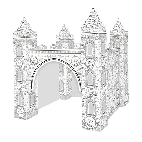 Gatuida 1 Satz Papierschloss Malpapier 3D-Puzzle Ausmalpuzzle Selber Machen DIY Malpuzzle Papier Burg Färbung 3D-papppuzzle Einfärben Von 3D-Puzzles 3D-Schloss-färbung Weiß Gatuida 1 Satz Papierschloss Malpapier 3D-Puzzle Ausmalpuzzle Selber Machen DIY Malpuzzle Papier Burg Färbung 3D-papppuzzle Einfärben Von 3D-Puzzles 3D-Schloss-färbung Weiß von Gatuida