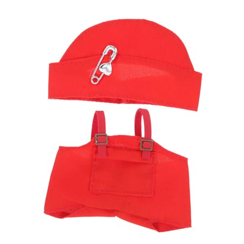 Gatuida 1 Satz Plüschspielzeug Outfit für DIY Dekoration mit Hosenträgerhosen Hut für Puppenbekleidung und Kreativen Rollenspielen Gatuida 1 Satz Plüschspielzeug Outfit für DIY Dekoration mit Hosenträgerhosen Hut für Puppenbekleidung und Kreativen Rollenspielen von Gatuida