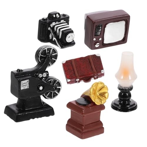 Gatuida 1 Satz Retro-Kamera-Ornamente Dekoration Schlafzimmer Bedroom Decor mikrokamera projectors schlafzimmerdeko gramaphone Retro-Minikoffer Mini Möbel Miniaturmöbel Desktop-Modell Harz Gatuida 1 Satz Retro-Kamera-Ornamente Dekoration Schlafzimmer Bedroom Decor mikrokamera projectors schlafzimmerdeko gramaphone Retro-Minikoffer Mini Möbel Miniaturmöbel Desktop-Modell Harz von Gatuida