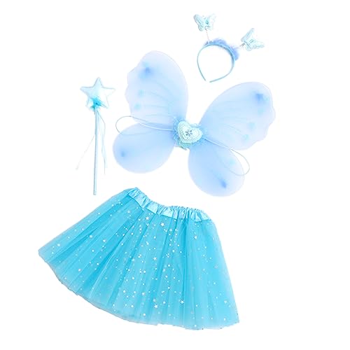 Gatuida 1 Satz Schmetterlings Kostümset für Mädchen Teiliges Set mit Tüllrock Flügeln Feenstab und Haarreifen Blau für Geburtstagsfeiern Halloween und Fotoshootings Gatuida 1 Satz Schmetterlings Kostümset für Mädchen Teiliges Set mit Tüllrock Flügeln Feenstab und Haarreifen Blau für Geburtstagsfeiern Halloween und Fotoshootings von Gatuida
