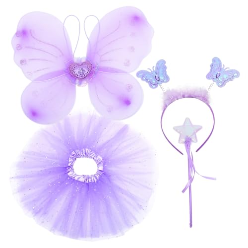 Gatuida 1 Satz Schmetterlingsflügel und Tutu Kleid für Kostüm für Feen Geburtstagsfeiern Karneval und Tanzaufführungen Hochwertigem Hautfreundlichem Material Glitzerdesign Gatuida 1 Satz Schmetterlingsflügel und Tutu Kleid für Kostüm für Feen Geburtstagsfeiern Karneval und Tanzaufführungen Hochwertigem Hautfreundlichem Material Glitzerdesign von Gatuida