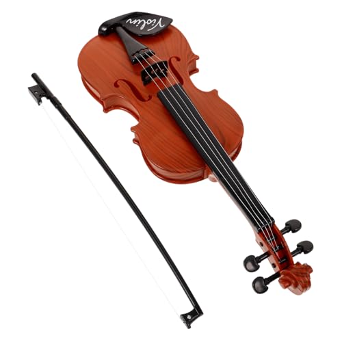 Gatuida 1 Satz Simuliertes Violinen für Kleinkinder Realistisches Musikinstrument Dekoration für Schreibtisch für Musikliebhaber und Fotorequisit Tiefbraun von Gatuida