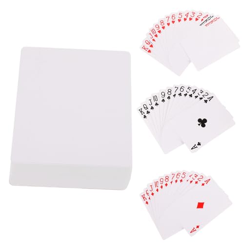 Gatuida 1 Satz Spielkarten mit Wärmeübertragung Sublimationsrohlinge Leere Sammelkarten Kartenspiel Leere Pokerkarten schmucklos für kleine Karten Neuheitskarten Partykarten Papier Weiß Gatuida 1 Satz Spielkarten mit Wärmeübertragung Sublimationsrohlinge Leere Sammelkarten Kartenspiel Leere Pokerkarten schmucklos für kleine Karten Neuheitskarten Partykarten Papier Weiß von Gatuida