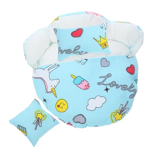 Gatuida 1 Satz Teiliges Puppenschlafsack Hellblau Wiederverwendbarer Schlafsack mit Kissen für Puppenbett und Dekoration Perfektes Zubehör für Partys und Alltagsmode Gatuida 1 Satz Teiliges Puppenschlafsack Hellblau Wiederverwendbarer Schlafsack mit Kissen für Puppenbett und Dekoration Perfektes Zubehör für Partys und Alltagsmode von Gatuida