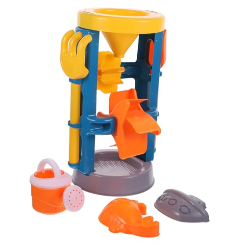 Gatuida 1 Satz Teiliges Sandspielzeug Set für Bunte Strandspielzeuge aus Hochwertigem Kunststoff für Sommeraktivitäten Am Meer Großer Sanduhr Schaufel Rechen und Zwei Zufällige Farbe von Gatuida