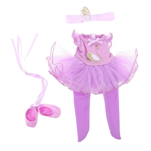 Gatuida 1 Satz Teiliges Set mit Tutu Kopfschmuck und Schuhen Fantasievolles für Puppenzubehör für Kreative Rollenspiele von Gatuida