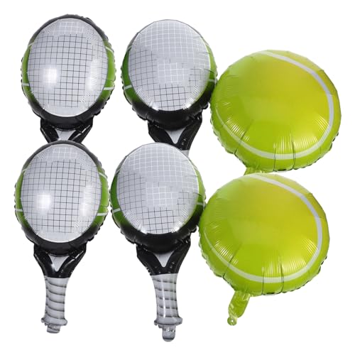 Gatuida 1 Satz Tennisschlägerballon Aluminium Party Tennisball-Ballon für Tennis Ball Ballondekorationen Sport Geburtstagsballons aufblasbare Tennisballons Sportfolienballon Gatuida 1 Satz Tennisschlägerballon Aluminium Party Tennisball-Ballon für Tennis Ball Ballondekorationen Sport Geburtstagsballons aufblasbare Tennisballons Sportfolienballon von Gatuida