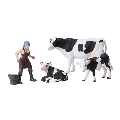 Gatuida 1 Satz Tiermodell Set aus Realistische Tierfiguren für Lernspielzeug für Tiererkennung und Dekoration Kuh und Stier im Set für Kleine Gatuida 1 Satz Tiermodell Set aus Realistische Tierfiguren für Lernspielzeug für Tiererkennung und Dekoration Kuh und Stier im Set für Kleine von Gatuida