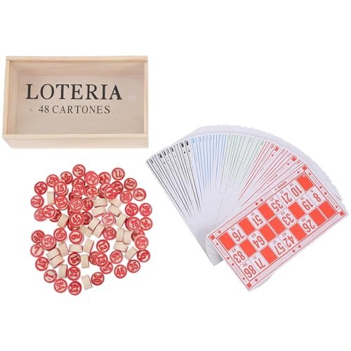 Gatuida 1 Satz Vintage Russisches Lotto Spielset aus Familienfreundliches Bingo Boardspiel für Partys und Treffen Tragetasche und Einzigartigem Spielvergnügen Gatuida 1 Satz Vintage Russisches Lotto Spielset aus Familienfreundliches Bingo Boardspiel für Partys und Treffen Tragetasche und Einzigartigem Spielvergnügen von Gatuida
