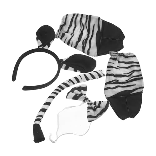 Gatuida 1 Satz Zebra Kostümset für Erwachsene und Teiliges Set mit Zebra Ohren Stirnband Fliege und Handschuhen für Halloween Geburtstagsfeiern und Cosplay Gatuida 1 Satz Zebra Kostümset für Erwachsene und Teiliges Set mit Zebra Ohren Stirnband Fliege und Handschuhen für Halloween Geburtstagsfeiern und Cosplay von Gatuida