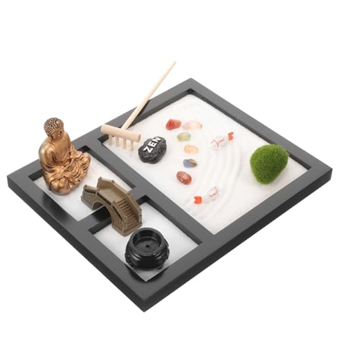Gatuida 1 Schachtel Sand Zen Garten Dekorative Sandbox für Meditation Buddha Thema für Entspannung und Stressabbau im Wohnzimmer oder Büro von Gatuida