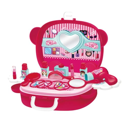 Gatuida 1 Schachtel Schminkkoffer für Mädchen Rosafarbenes Kinderschminke Set mit Simulation Makeup Langlebiges Beauty Case mit Kindersicherem Design und Praktischem Aufbewahrungskoffer von Gatuida