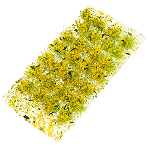 Gatuida 1 Schachtel sandtisch DIY Material Mini falsches Moos Märchengarten klein kunstpflanze kunstplflanze Modellbau Künstlicher Blumencluster Simulationsanlage Plastik Yellow von Gatuida