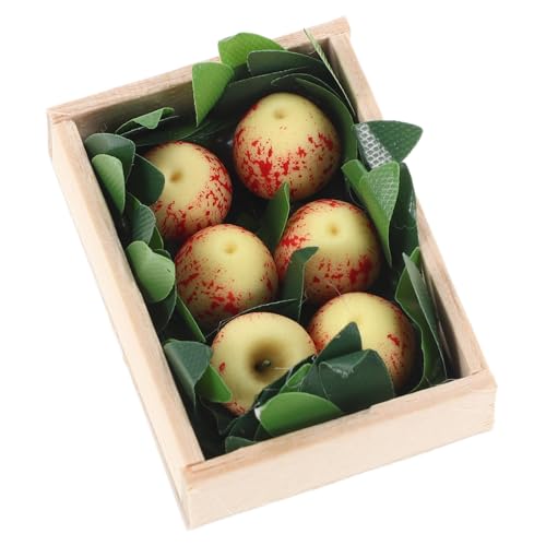 Gatuida 1 Set 1:12 Puppenhaus-küchenzubehör: Miniatur-obstkisten Und Lebensmittelboxen – Vintage-landhausdekor Für Puppenhaus-lebensmittelläden von Gatuida