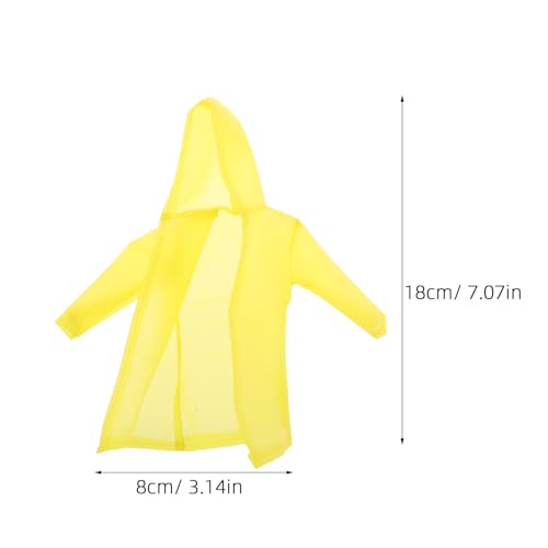 Gatuida 1 Set 11 Zoll Puppenponcho – Miniatur-Regenmantel-Outfit mit Weste, Hose, Stiefeln, Ersatzpuppenkleidung, Puppenhaus-Schrankdekoration von Gatuida