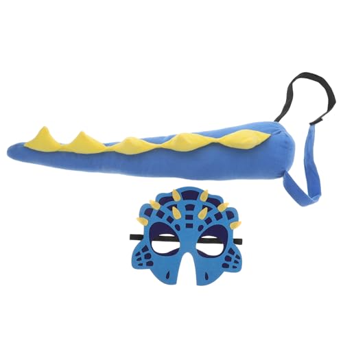 Gatuida 1 Set Dinosaurierschwanz und Maskenkostüm-Set für Jungen und Mädchen, zum Anziehen, Rollenspielspielzeug, Filz, fantasievolles Spielen für Weihnachtsfeiergeschenke Gatuida 1 Set Dinosaurierschwanz und Maskenkostüm-Set für Jungen und Mädchen, zum Anziehen, Rollenspielspielzeug, Filz, fantasievolles Spielen für Weihnachtsfeiergeschenke von Gatuida