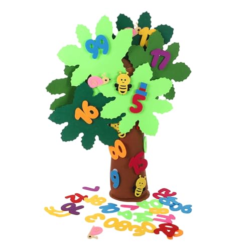 Gatuida 1 Set Frühlingsbaum-Bastelset: Filz-Zahlenbaum-Set, Vorschul-Zählspielzeug, pädagogisches DIY-Bastelset für Kinder, Feinmotorik-Lernrequisiten für das Klassenzimmer Gatuida 1 Set Frühlingsbaum-Bastelset: Filz-Zahlenbaum-Set, Vorschul-Zählspielzeug, pädagogisches DIY-Bastelset für Kinder, Feinmotorik-Lernrequisiten für das Klassenzimmer von Gatuida