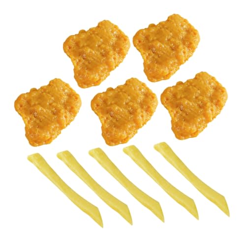 Gatuida 1 Set Hühnchen Und Pommes Modell Künstliche Lebensmittel Requisiten Frittiertes Realistisches Fast Food Chicken Nugget Lebensmittelmodell Pommes Frites Modelle Pommes Frites Gatuida 1 Set Hühnchen Und Pommes Modell Künstliche Lebensmittel Requisiten Frittiertes Realistisches Fast Food Chicken Nugget Lebensmittelmodell Pommes Frites Modelle Pommes Frites von Gatuida
