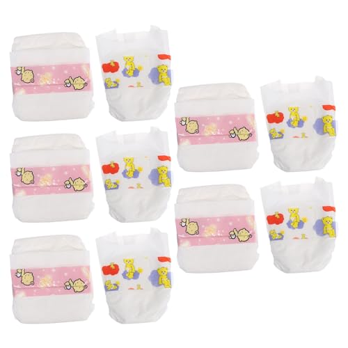 Gatuida 1 Set Mini-Puppenunterhosen, realistische Babypuppenwindeln, Rollenspiel-Babywindeln, Neugeborenenzubehör, Simulationsspielzeug für Kinder Gatuida 1 Set Mini-Puppenunterhosen, realistische Babypuppenwindeln, Rollenspiel-Babywindeln, Neugeborenenzubehör, Simulationsspielzeug für Kinder von Gatuida