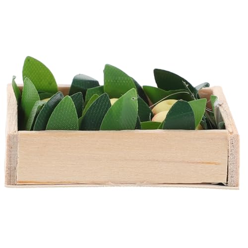 Gatuida 1 Set Mini-puppenhauskiste: 1:12 Miniatur-lebensmittelbox Aus Holz Mit Obstmodell – Kleiner Küchenkorb – Mini-Haus-landschaftsornament-Modell von Gatuida