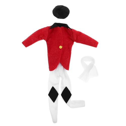 Gatuida 1 Set Reitoutfit für Puppen: Das Reiteroutfit umfasst Jacke, Hut, Hose und Schal – Reitbekleidung für 11-Zoll-Puppen von Gatuida