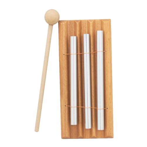 Gatuida 1 Stück Holz Percussion Instrument für Musikspielzeug zur Frühkindlichen Helles Klangspielzeug zur Steigerung von Konzentration und Geschicklichkeit von Gatuida