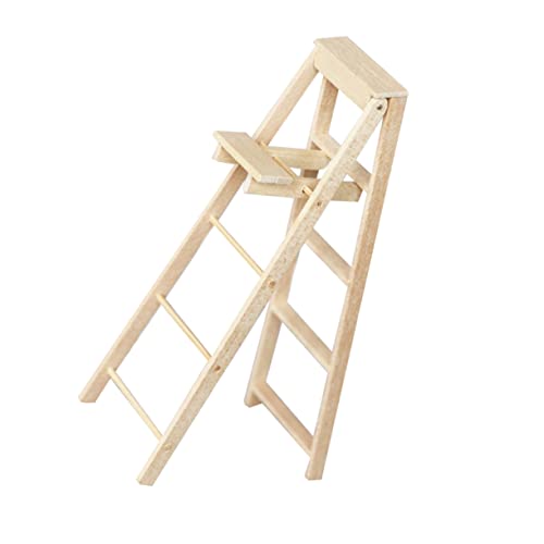 Gatuida 1 Stück Holzleitermodell Hausdekoration Selber Machen Puppenhaustreppe Mini-haussimulationszubehör Dekorative Leiter Mini-Leiter- Mini-hausleiter Dollhouse Decor Hölzern von Gatuida