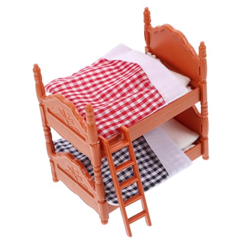 Gatuida 1 Stück Mini Schlafzimmerbett Kleine Miniatur Etagenbetten Simulationsbett Realistische Mini Doppelbetten Mini Etagenbetten Familien Jungen Und Mädchen Puppen Gatuida 1 Stück Mini Schlafzimmerbett Kleine Miniatur Etagenbetten Simulationsbett Realistische Mini Doppelbetten Mini Etagenbetten Familien Jungen Und Mädchen Puppen von Gatuida