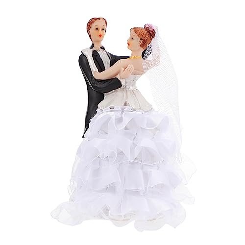Gatuida 1 Stück Schmuck für Braut und Bräutigam Tortendekoration zum Hochzeitstag Braut, um Kuchentopper zu sein wedding present hochzeitsgeschenke Hochzeitstortenfigur Party-Kuchen-Ornament von Gatuida