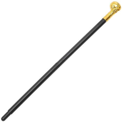 Gatuida 1 Stück Skelett Halloween Party Dekoration Halloween Kostümzubehör Halloween Requisiten Halloween-Kostümzubehör Stütze Kostüme dreiteiliger Zauberstab Schädelzepter Golden von Gatuida