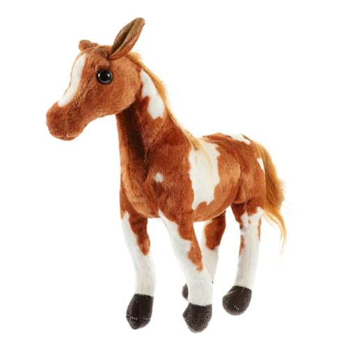 Gatuida 1 Stück kleine Ponypuppe plüschpferd Pferde Geburtstagsgeschenk Pferde Plüschfigur pferdedeko Kinderspielzeug Pferde Kuscheltier PP Baumwolle Brown von Gatuida