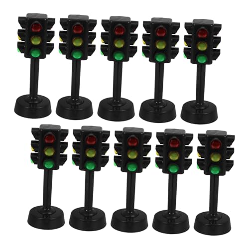 Gatuida 10 Stück Ampel Mini Verkehrszeichenlichtspielzeug Ampellampe Dekorationen für draußen ampelschirm Modell Ampel vortäuschen Ampel Abs Schwarz Gatuida 10 Stück Ampel Mini Verkehrszeichenlichtspielzeug Ampellampe Dekorationen für draußen ampelschirm Modell Ampel vortäuschen Ampel Abs Schwarz von Gatuida