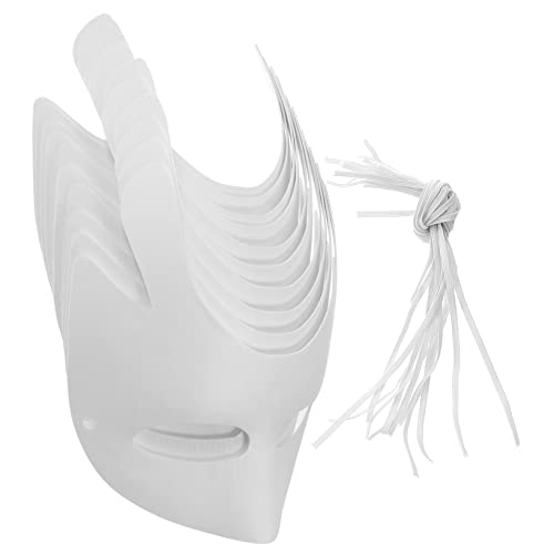 Gatuida 10 Stück Diy Handbemalte Papiermasken Weiße Masken für Karneval Halloween und Maskerade Partys Unbemalt für Kreative Gestaltung für Bastelprojekte und Persönliche Feiern von Gatuida