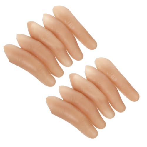 Gatuida 10 Stück Halloween Dekoration Gimmick Finger Zubehör Gefälschte Finger Tragbare Gefälschte Hände Lange Finger Winzige Gefälschte Hände Halloween Hände Gefälschte von Gatuida
