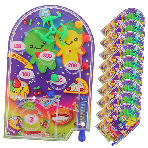 Gatuida 10 Stück Handheld Pinball Teiliges aus Robustem Kunststoff Interaktives Geschicklichkeitsspiel für Kreativität und Hand Auge Koordination Tragbares Tischspiel von Gatuida