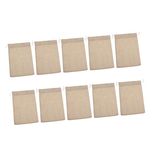 Gatuida 10 Stück Kleine Jutesäckchen mit Kordelzug Nachhaltige Leinensäckchen für Schmuck und Geschenke Vielseitig Verwendbare Geschenkbeutel für Hochzeit Party Geburtstag Praktische von Gatuida
