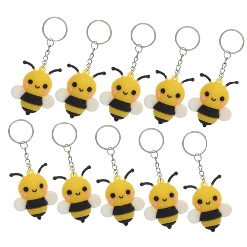 Gatuida 10 Stück Kleiner Bienenanhänger Honigbienen-schlüsselanhänger Bienenspielzeug Bienen-charme-schlüsselanhänger Bienen-schlüsselanhänger in Loser Schüttung Karikatur Pvc Yellow Gatuida 10 Stück Kleiner Bienenanhänger Honigbienen-schlüsselanhänger Bienenspielzeug Bienen-charme-schlüsselanhänger Bienen-schlüsselanhänger in Loser Schüttung Karikatur Pvc Yellow von Gatuida