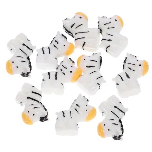 Gatuida 10 Stück Mini Zebra Dekorationsfiguren für Sukkulenten Lustige und Kreative Tischdeko für Zuhause und Garten für DIY Mikro Landschaften und Partys von Gatuida