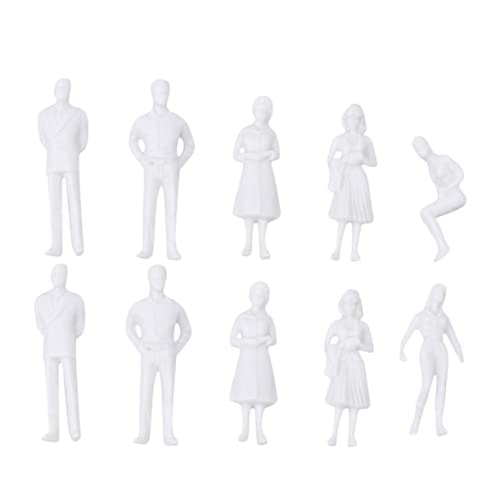 Gatuida 10 Stück Miniatur Menschen Figuren Weiße für DIY Sandbox Dekoration Lifelike Miniaturen für Puppenhaus und Gatuida 10 Stück Miniatur Menschen Figuren Weiße für DIY Sandbox Dekoration Lifelike Miniaturen für Puppenhaus und von Gatuida