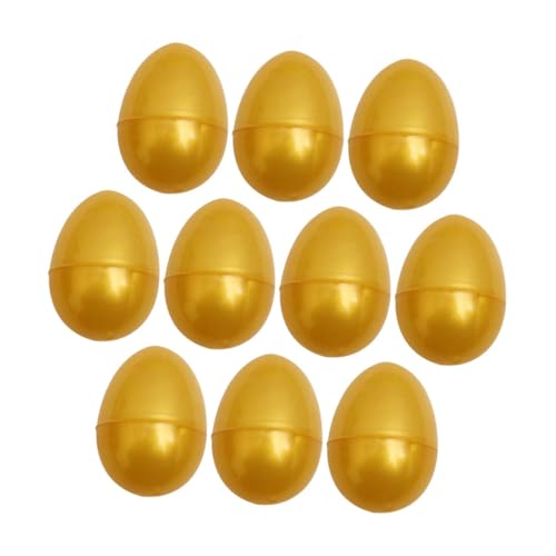 Gatuida 10 Stück Öffne das Golden Egg Gacha Eier Eier Eiersuche DIY Eier für im Ei künstliche gefälschte Eier künstliches Osterei Plastik von Gatuida