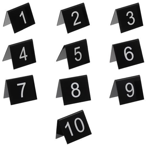 Gatuida 10 Stück Beweisnummernmarkierungen Zum Dekorieren Von Tatort-Dekorationen Acryl-Nummernschild Nummernschild Nummernschild-Dekorationen von Gatuida