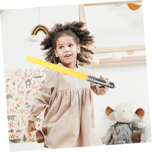 Gatuida 10 Stück Teiliges Aufblasbare Schwerter PVC Lichtschwert für Kindergeburtstag Cosplay Halloween Partyzubehör Gelb Kinderfreundlich Leicht zu Tragen von Gatuida