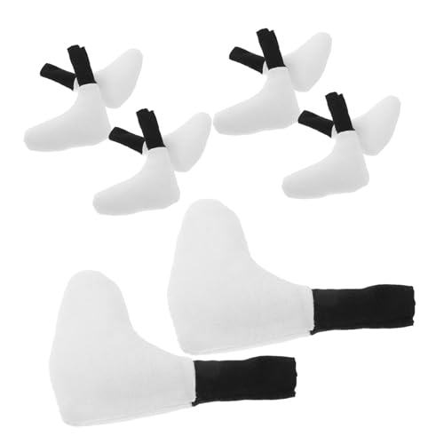 Gatuida 10 Stück Teiliges Baumwollgefüllte Puppenfüße Weiß Für DIY Plüschpuppen Flexible Gelenkbeine Bastelzubehör Vielseitige Handarbeitsmaterialien von Gatuida