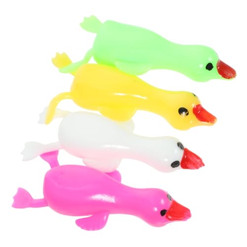 Gatuida 10 Stück Teiliges Finger Elastisches Gänseschnipsen Partyspaß für Wiederverwendbare Weiße Gänse mit Lustigem Tierdesign Geruchlos Sicher für Drinnen und Draußen von Gatuida