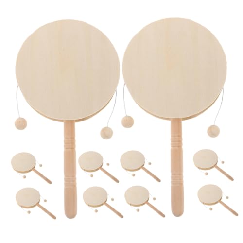 Gatuida 10 Stück Teiliges Holz Rasseltrommel Unbemalt zum Bemalen für DIY Handtrommel Percussion Instrumente Sicher Kreativ Pädagogisch für Kunst und Musikprojekte Gatuida 10 Stück Teiliges Holz Rasseltrommel Unbemalt zum Bemalen für DIY Handtrommel Percussion Instrumente Sicher Kreativ Pädagogisch für Kunst und Musikprojekte von Gatuida
