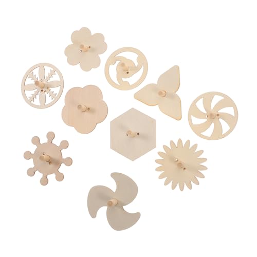 Gatuida 10 Stück Teiliges Holz Unbemalt Robustes DIY Bastelset für Kreative Holzspinnkreisel zum Bemalen für Kindergarten Party und Gemeinsames Gatuida 10 Stück Teiliges Holz Unbemalt Robustes DIY Bastelset für Kreative Holzspinnkreisel zum Bemalen für Kindergarten Party und Gemeinsames von Gatuida